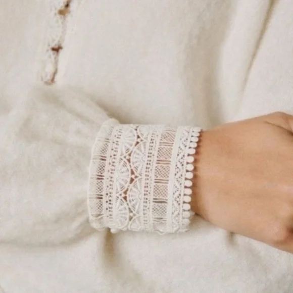 La Maille Sézane Gilet Melina in Ecru [30] - Picture 4 of 11